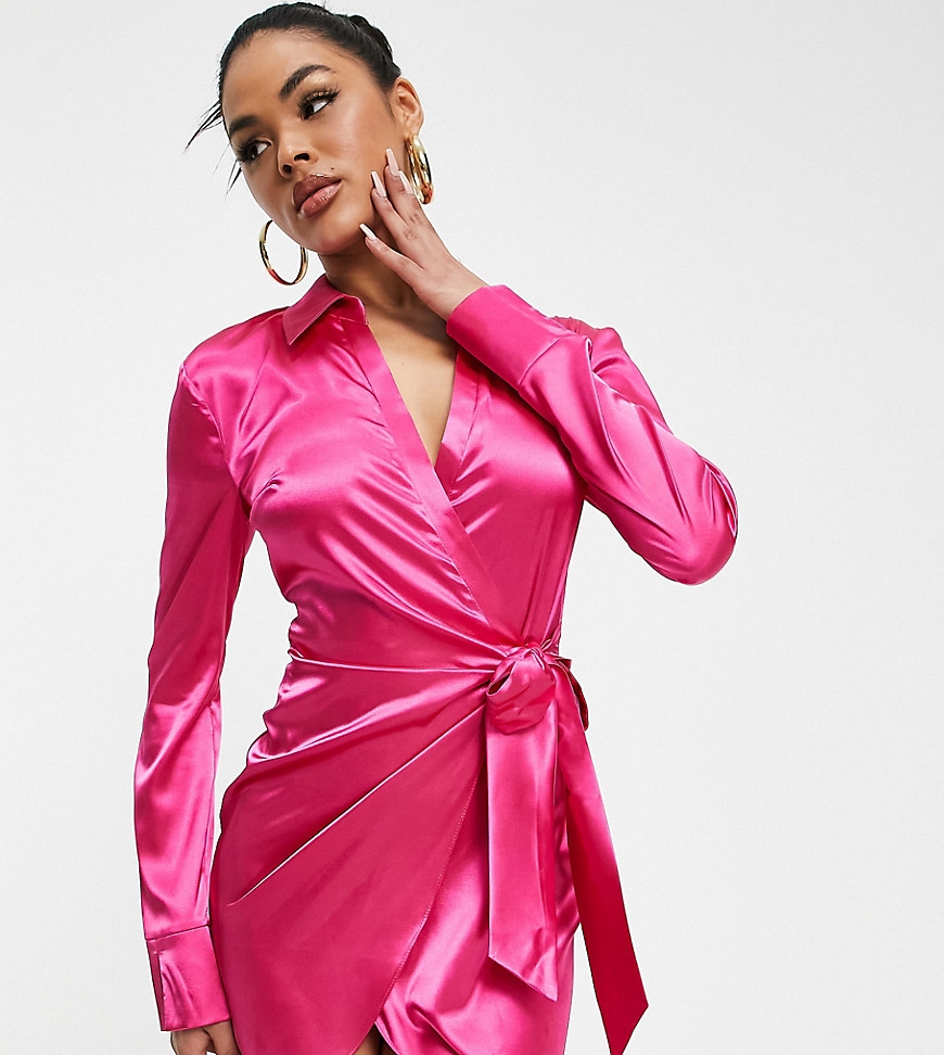https://www.recommend.co/_next/image?url=https%3A%2F%2Fimages.asos-media.com%2Fproducts%2Fasyou-satin-wrap-shirt-mini-dress-in-pink%2F202338145-1-hotpink%3F%24XXLrmbnrbtm%24&w=3840&q=100