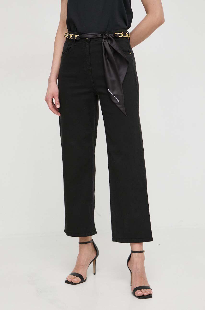 Pull&Bear mid rise wide leg jean in dirty wash blue