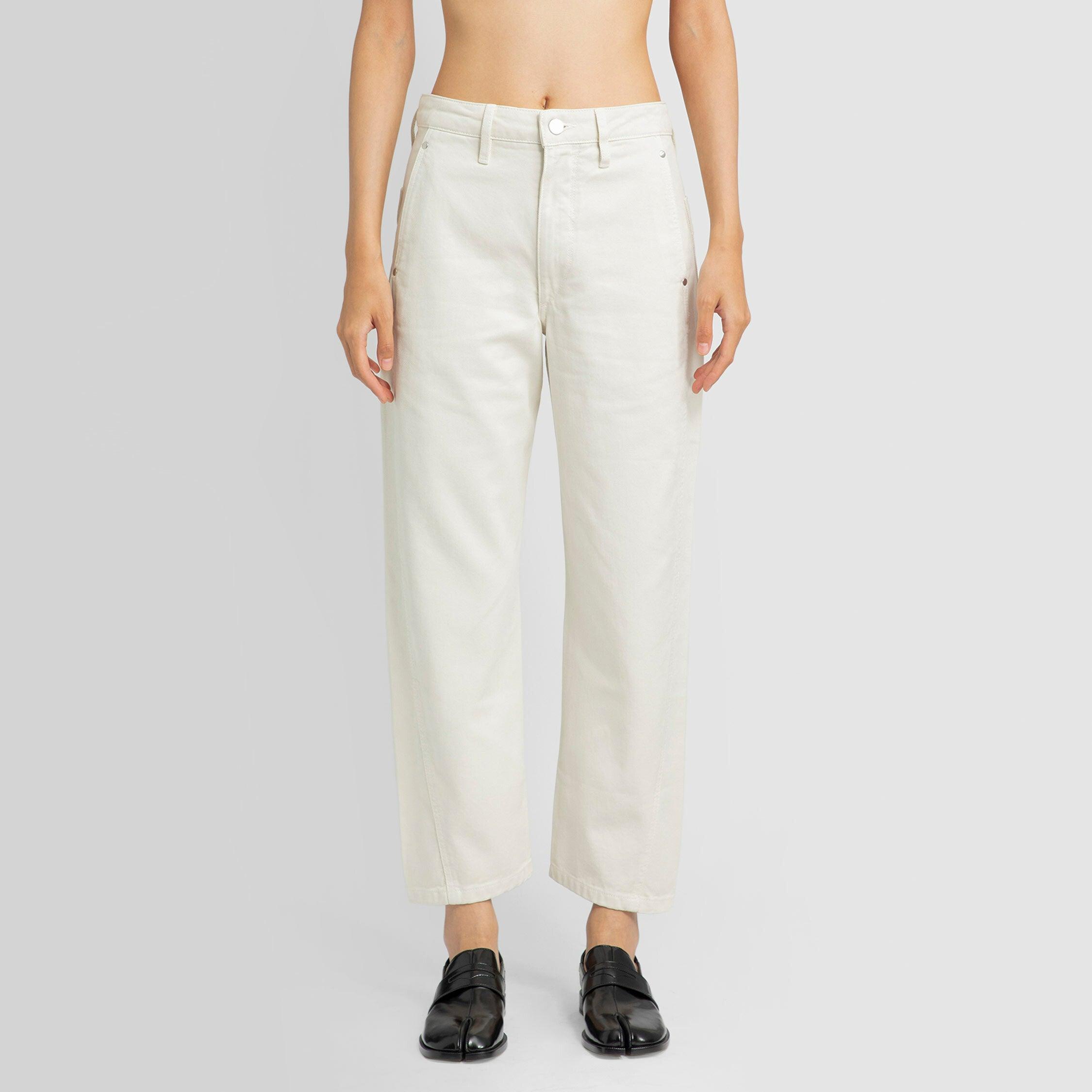 LEMAIRE WOMAN WHITE TROUSERS