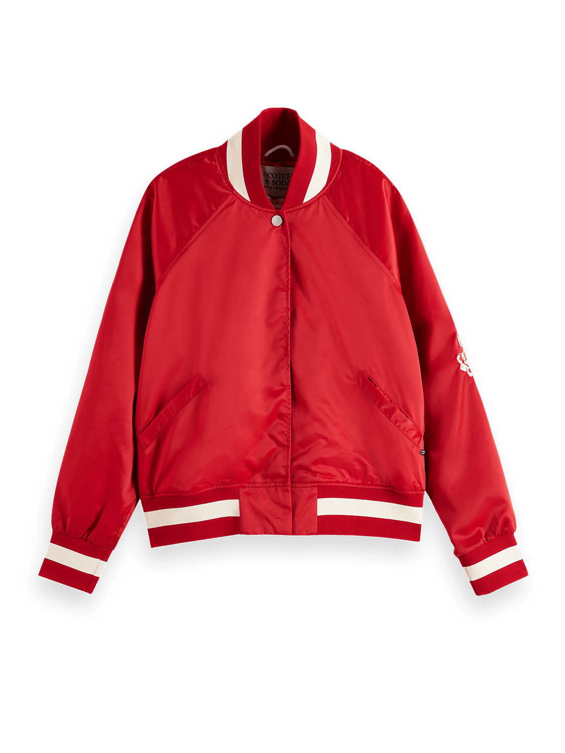 Women's Varsity Bomber Jacket | Red | | Scotch & Soda
