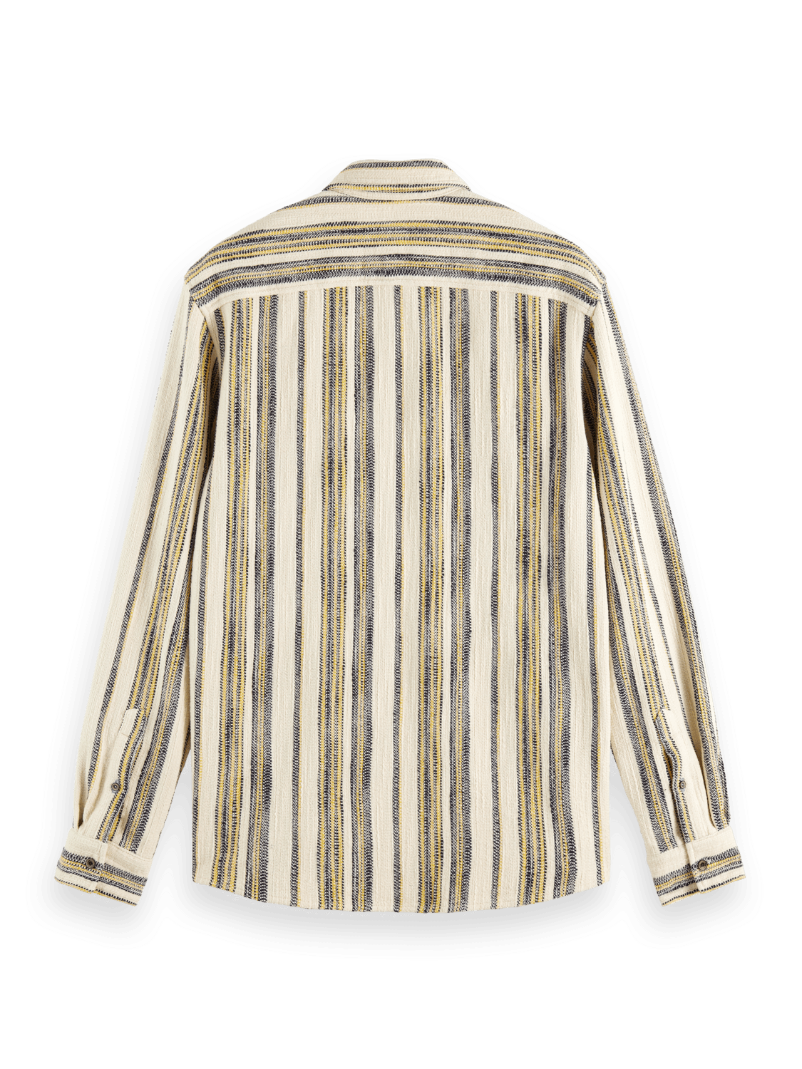 Men's Basket Weave Gradient Stripe Shirt | Blue | | Scotch & Soda