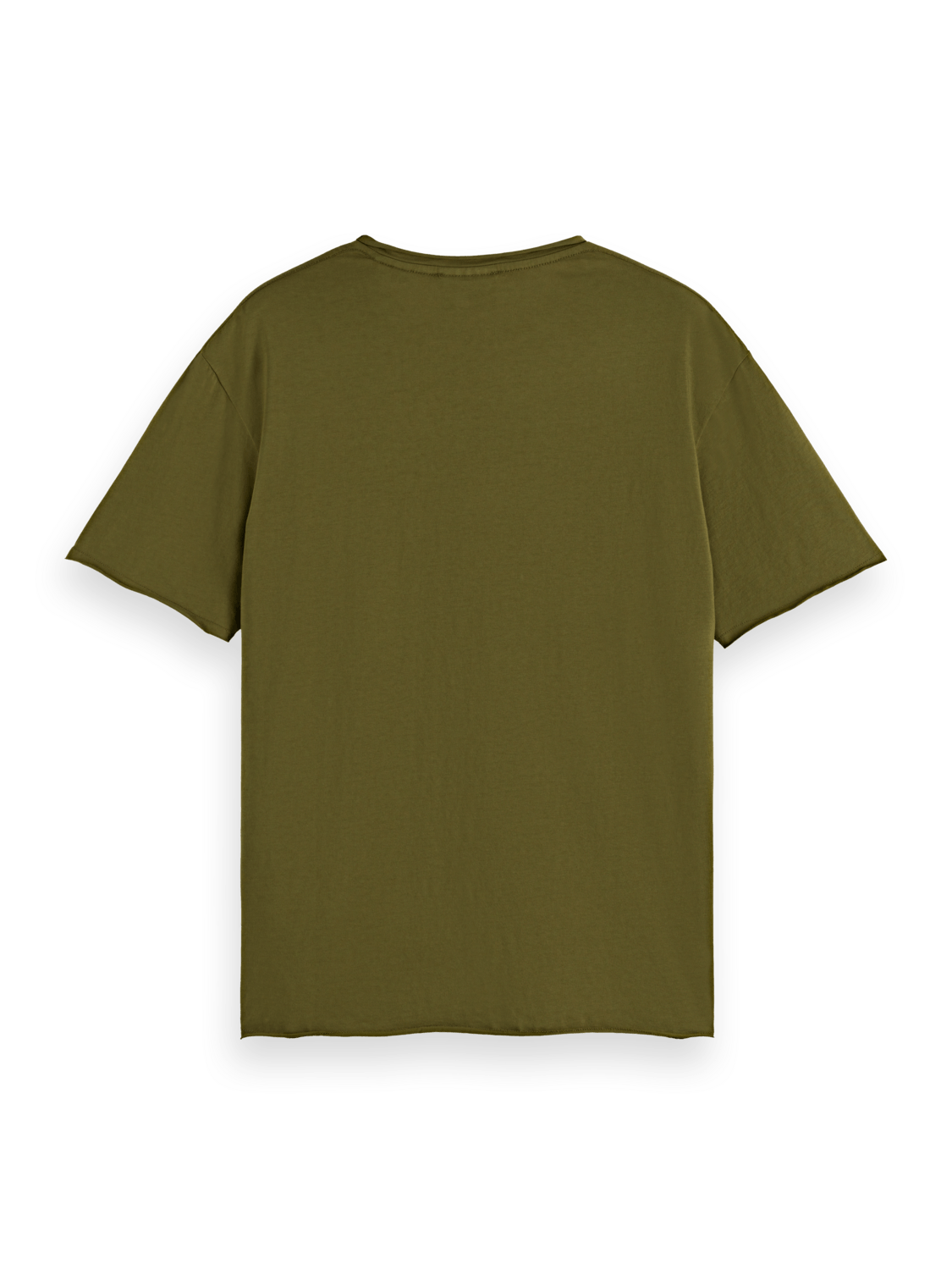 Men's Raw Edge T-Shirt | Green | | Scotch & Soda