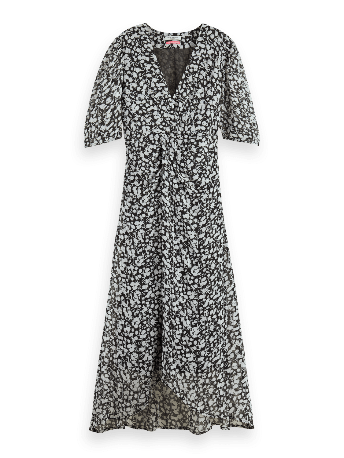 Women's Draped Knot Detail Midi Dress | Multicolor | | Scotch & Soda
