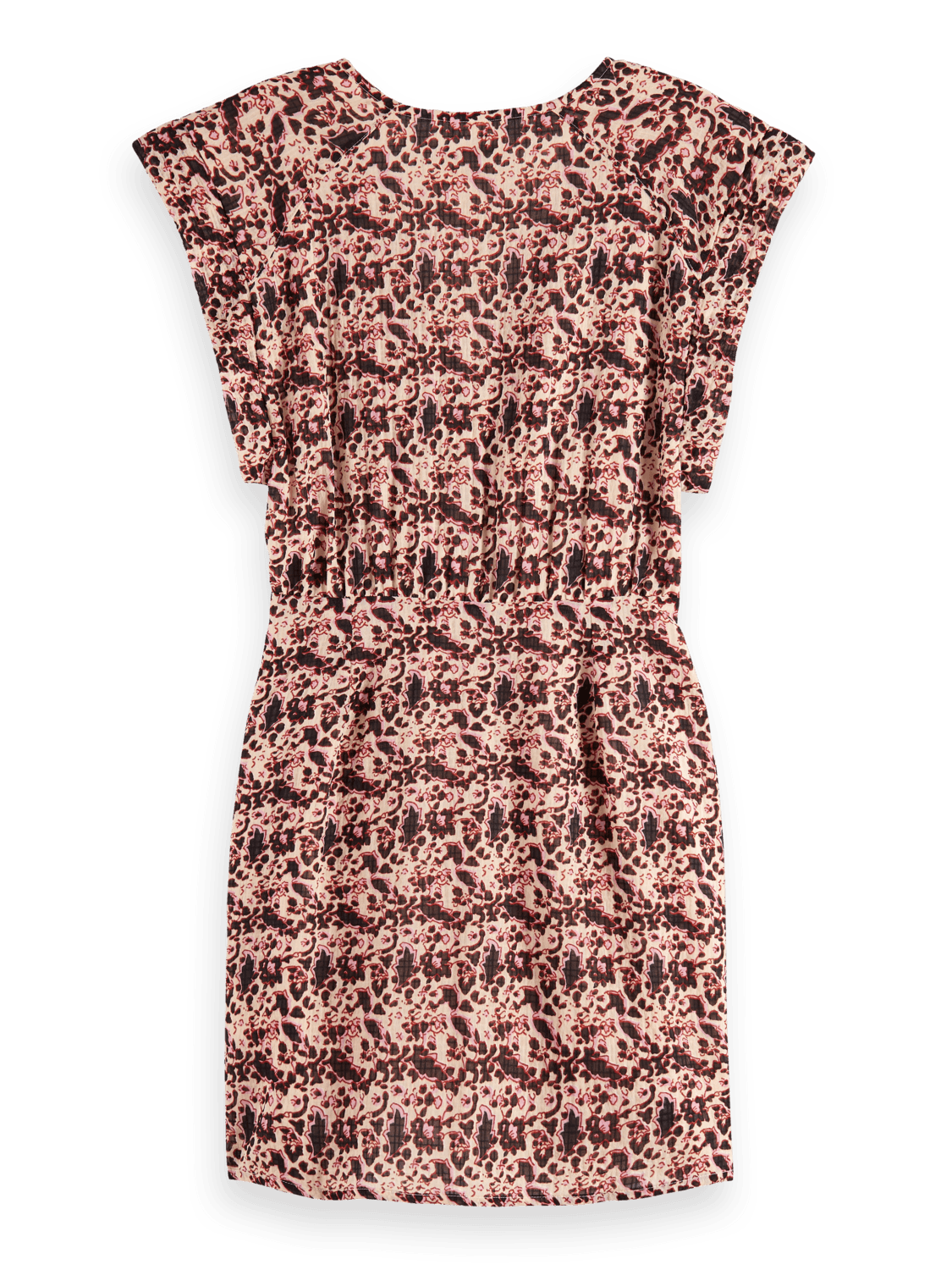 Floral Mini Wrap Dress | Beige | | Scotch & Soda