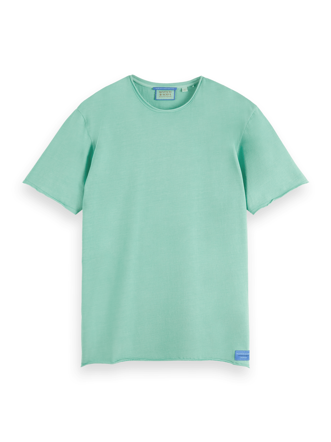 Men's Raw Edge T-Shirt | Blue | | Scotch & Soda