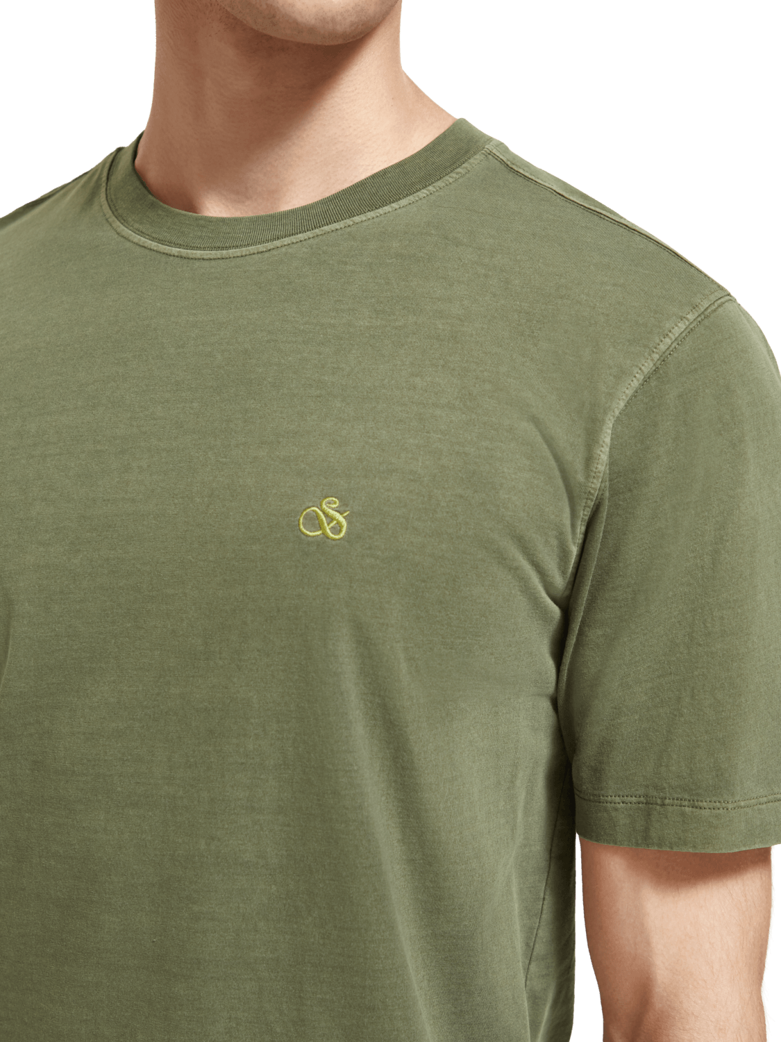 Men's Logo T-Shirt | Green | | Scotch & Soda