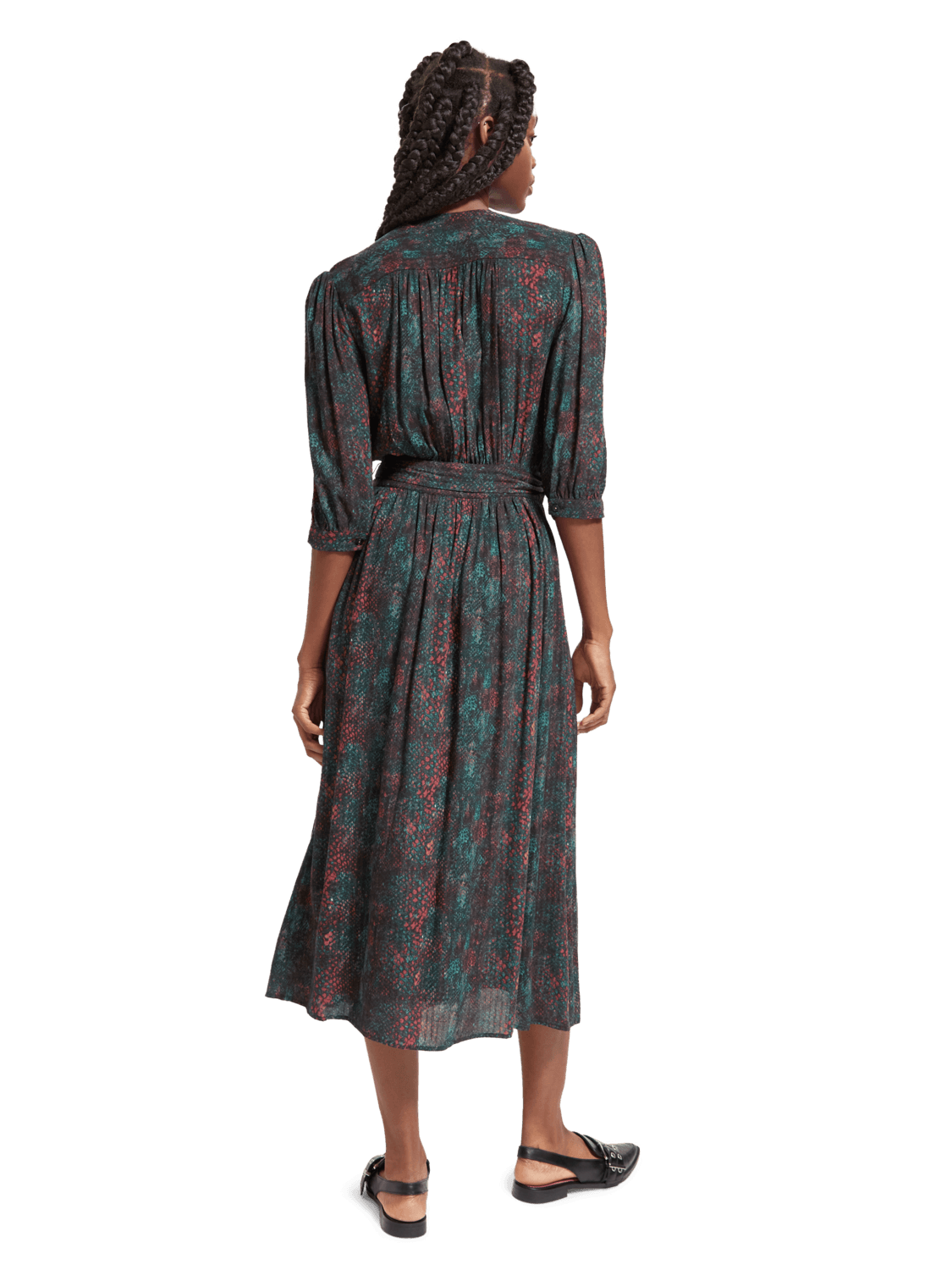 Women's Midi Wrap Dress | Multicolor | | Scotch & Soda