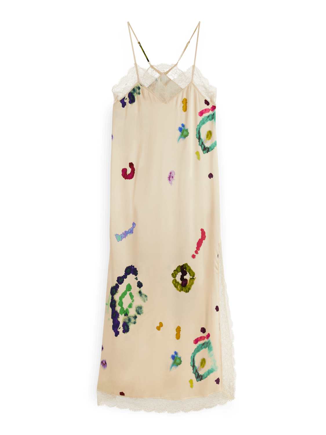 Women's Cami Maxi Dress With Lace Detail | Beige |/R | Scotch & Soda