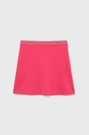 Dětská sukně Tommy Hilfiger fialová barva, mini, áčková