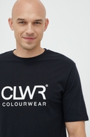 Βαμβακερό μπλουζάκι Colourwear χρώμα: μαύρο