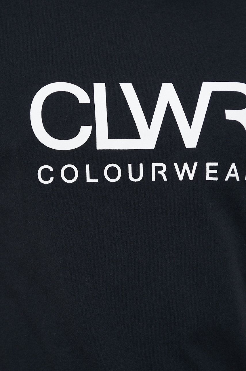 Βαμβακερό μπλουζάκι Colourwear χρώμα: μαύρο