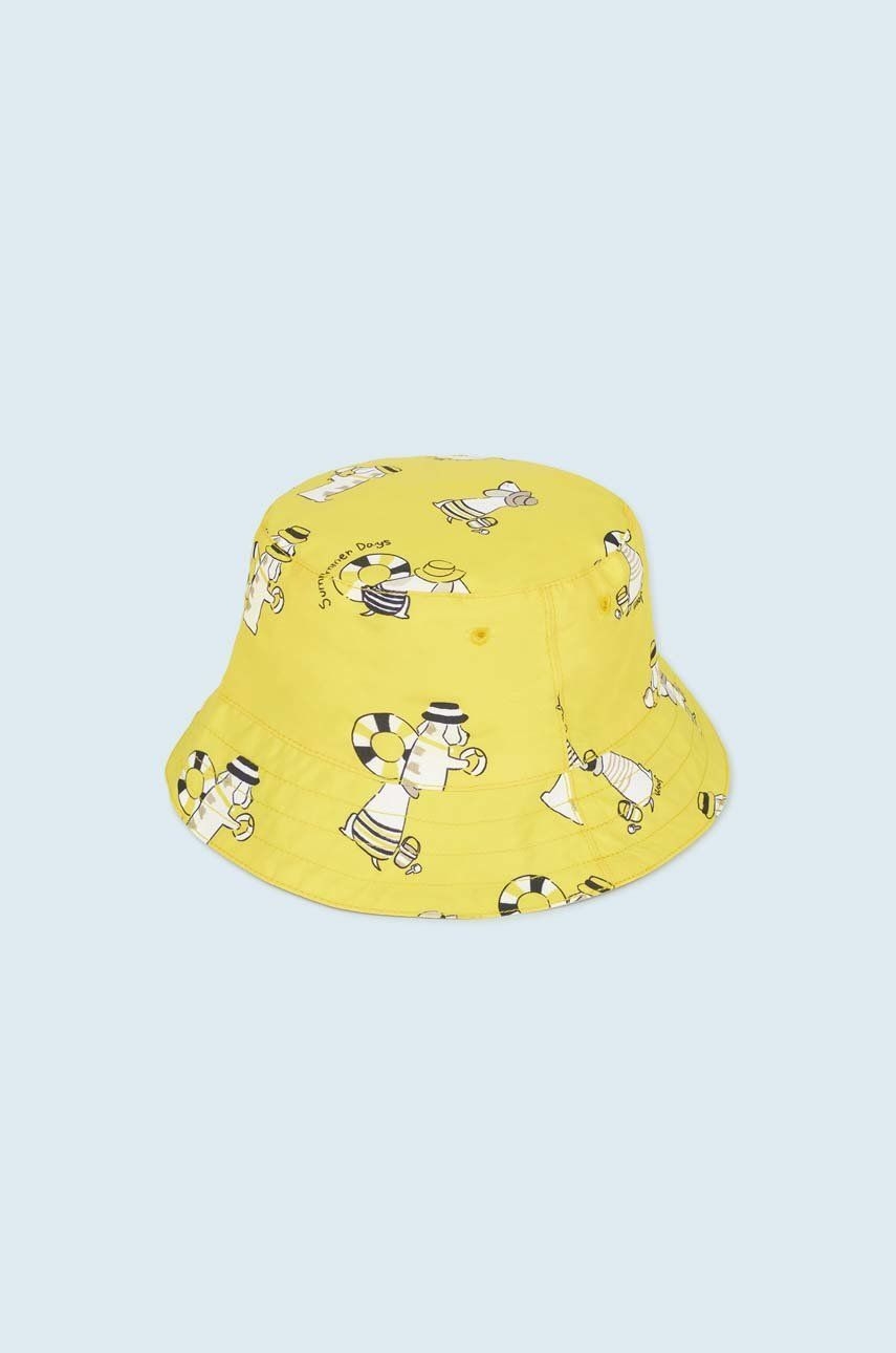 Παιδικό αναστρέψιμο καπέλο Mayoral χρώμα: κίτρινο