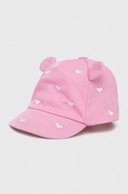 Dětska čepice Mayoral Newborn růžová barva, s aplikací