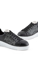Kožené sneakers boty Emporio Armani černá barva, X4X264 XN732 K001